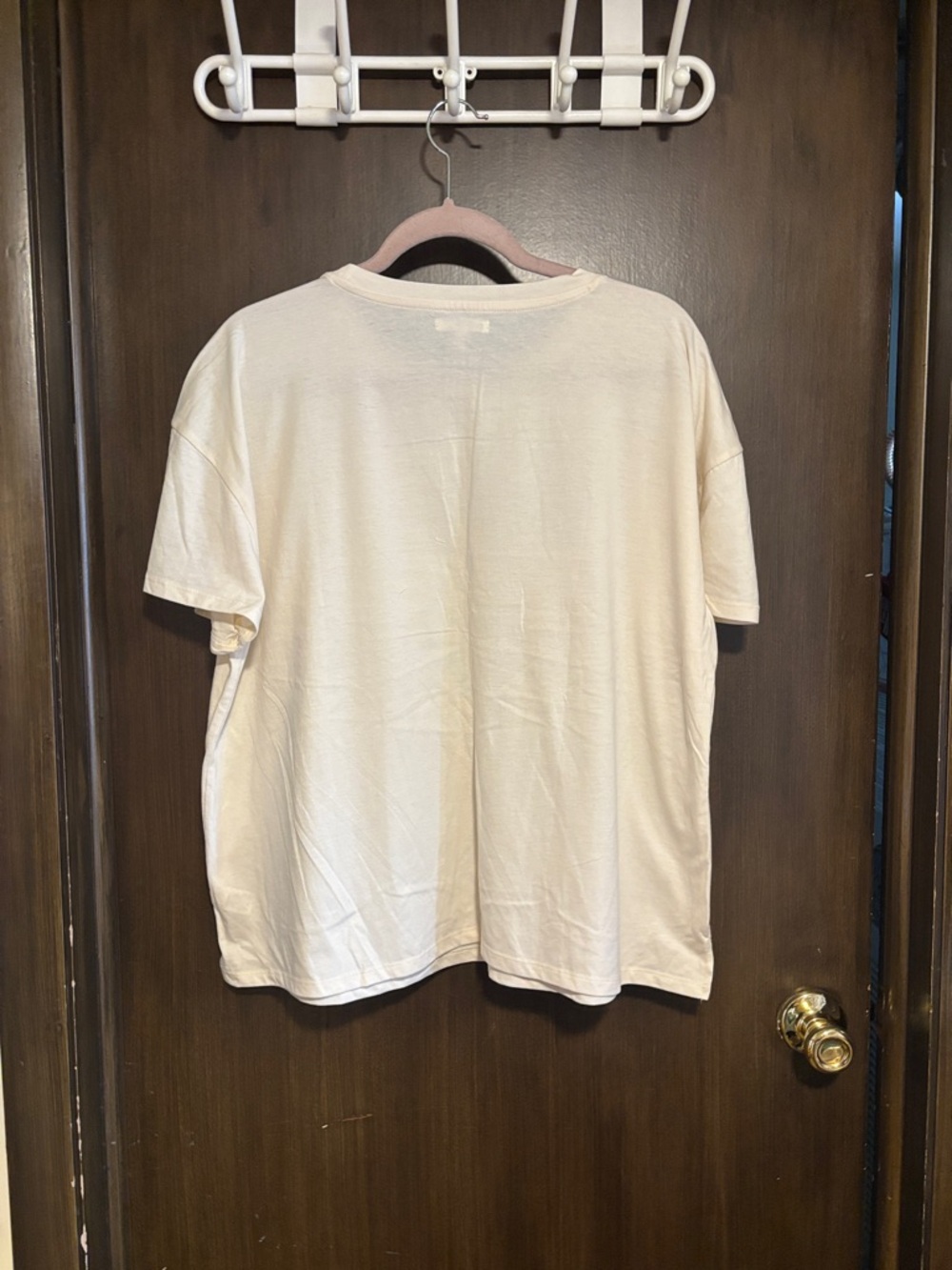 Maurices Cream Short Sleeve Tee with Embroidered Patch Detail - Picture 6 of 7
